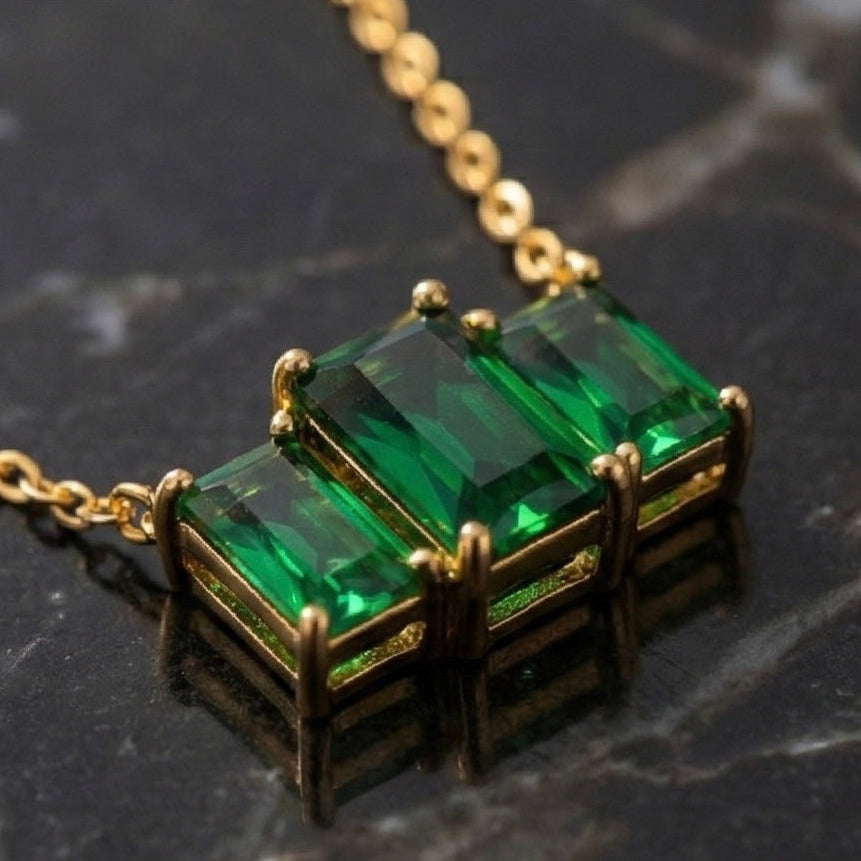 Emerald Baguette Trio