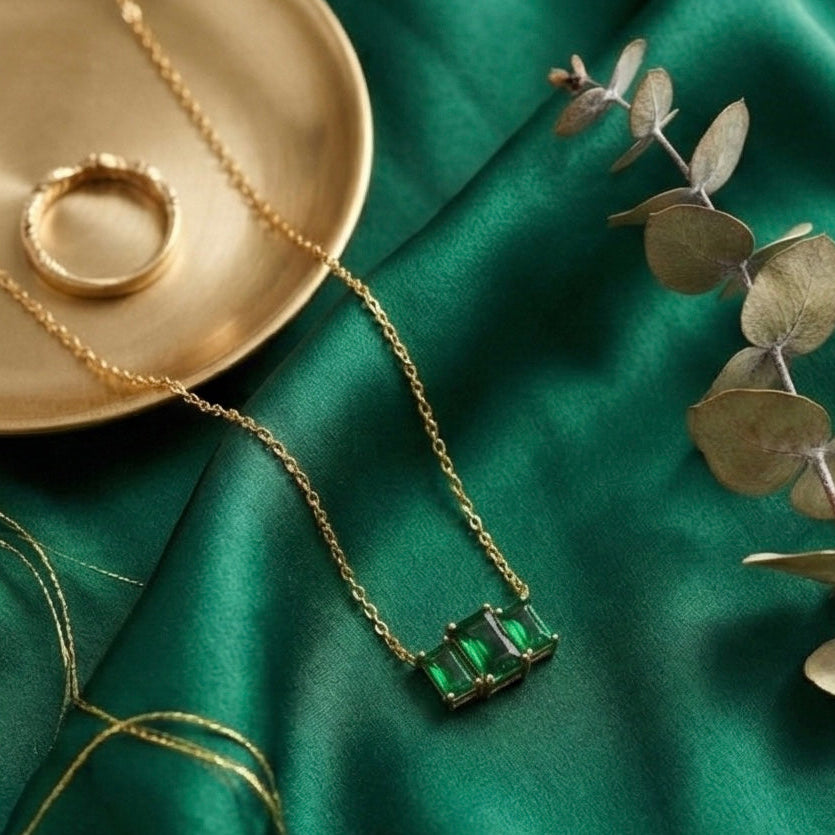 Emerald Baguette Trio