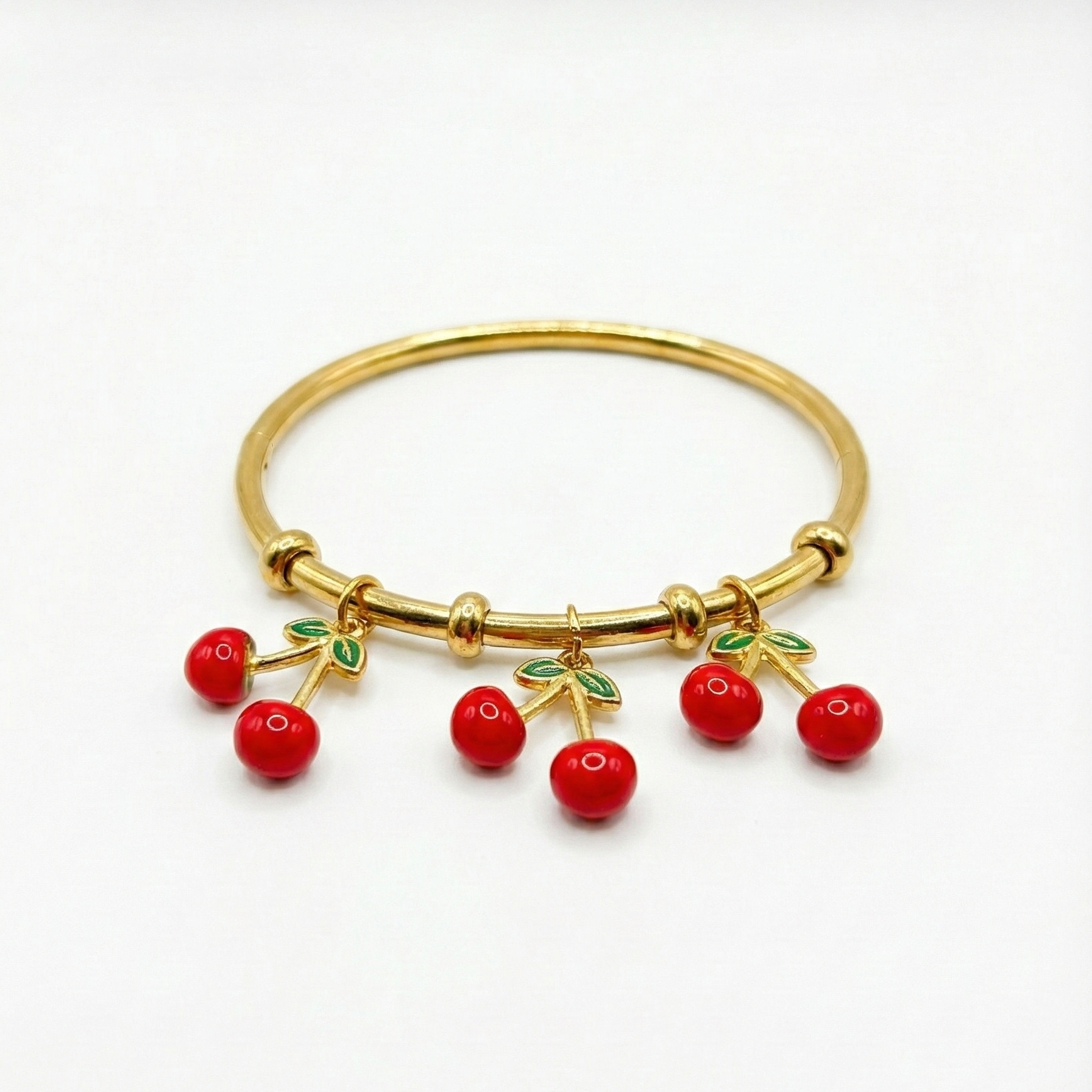 Gilded Cherry Braclete