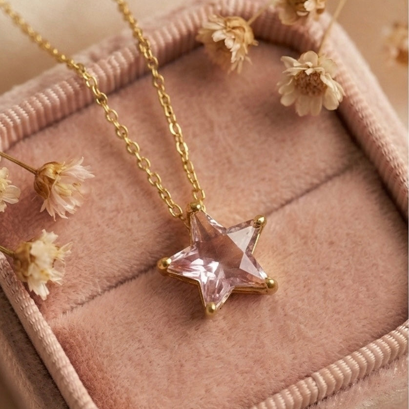 Pink  Starburst Pendant