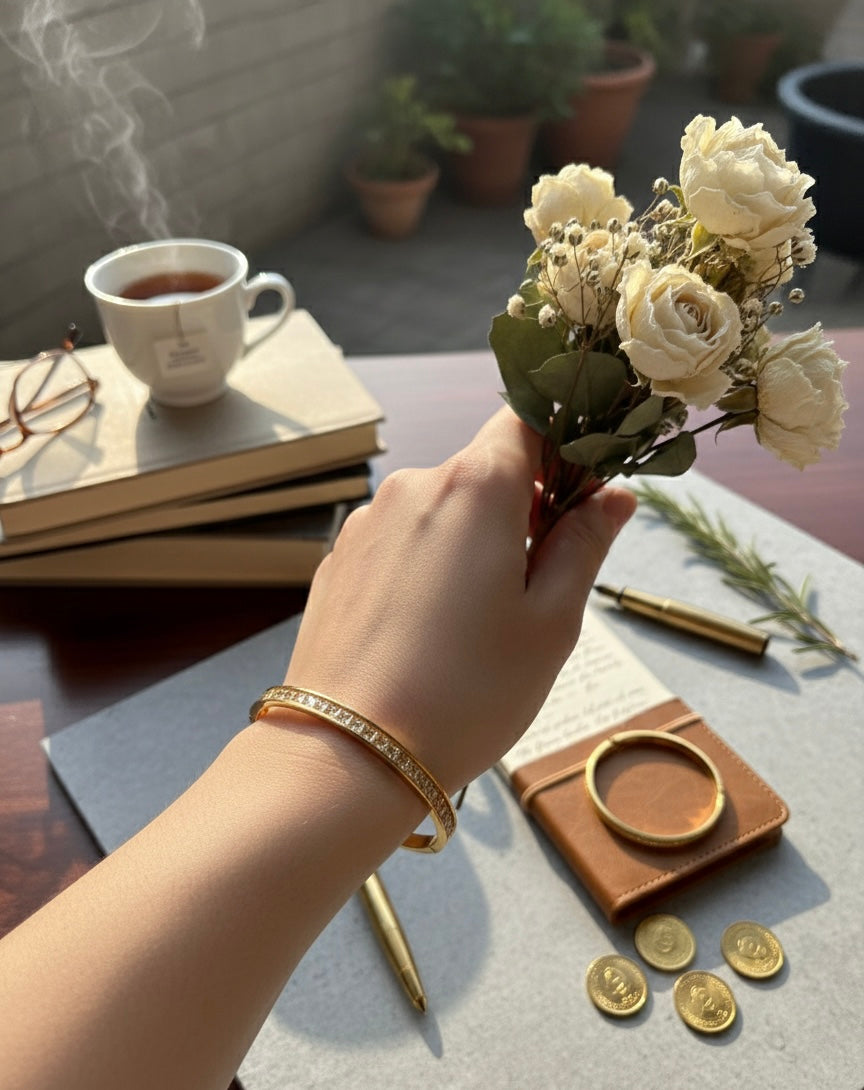 Golden Eternity Bangle