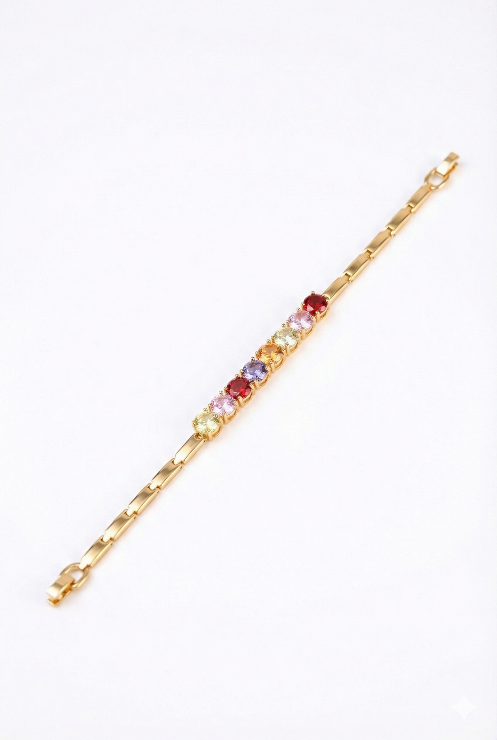 Morganite Flower Station Bracelet