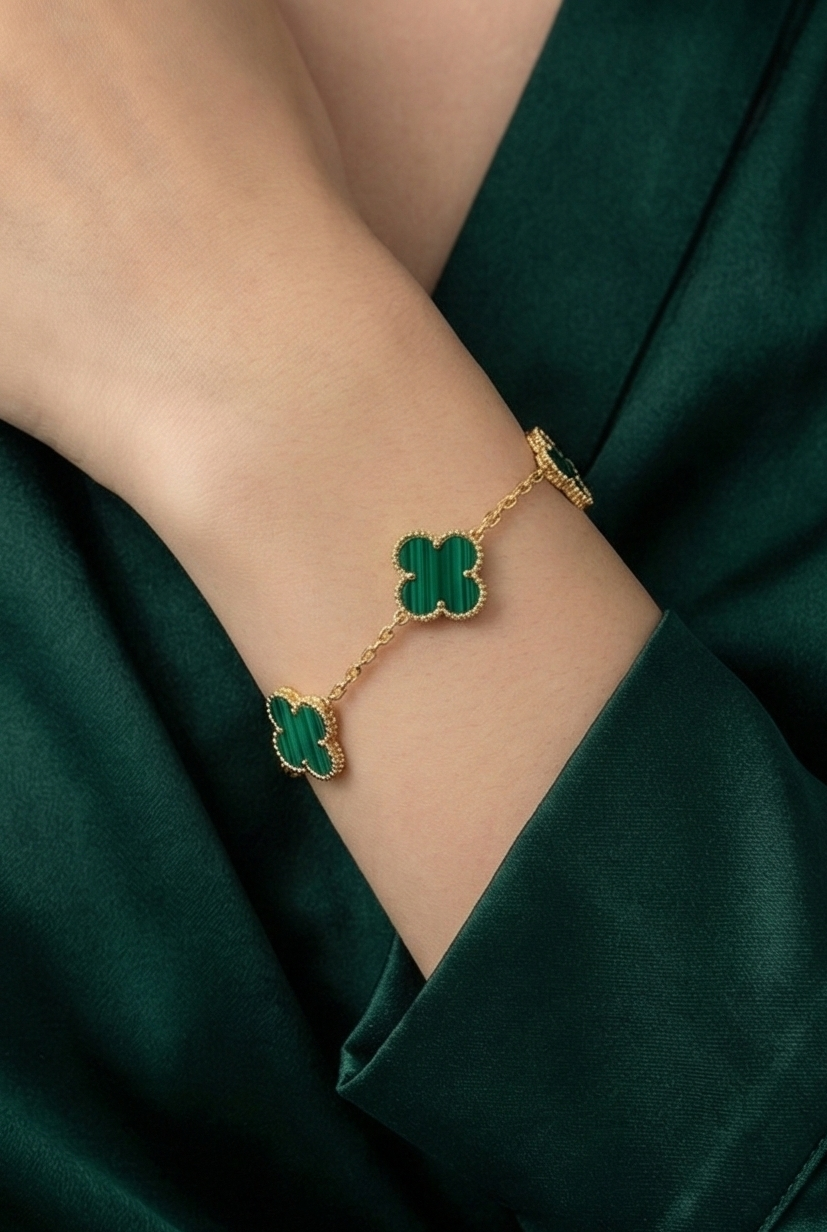 Green Clover Lucky Bracelet