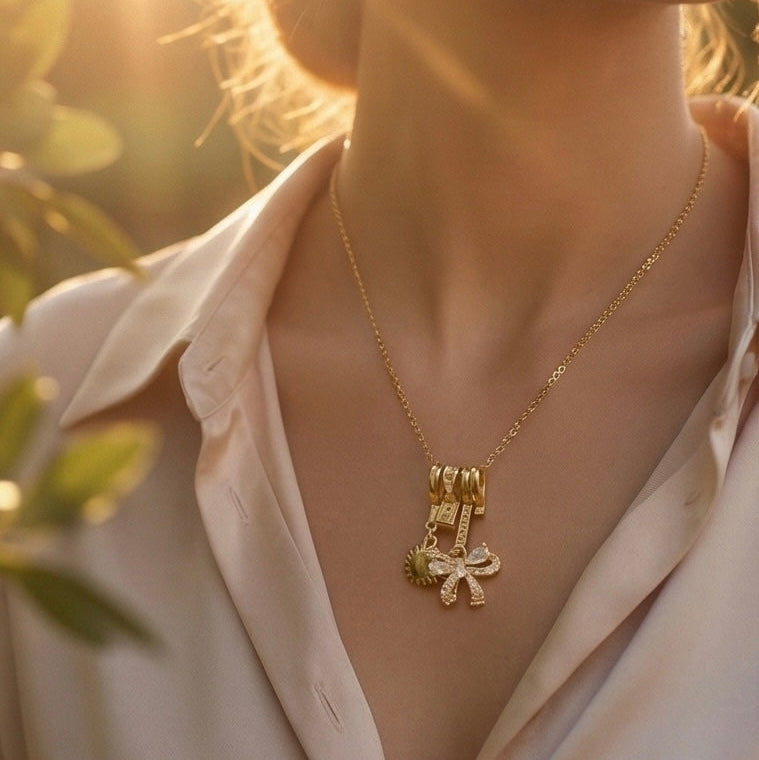 The Golden Bow Necklace