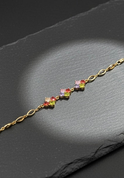 small square-cut gems