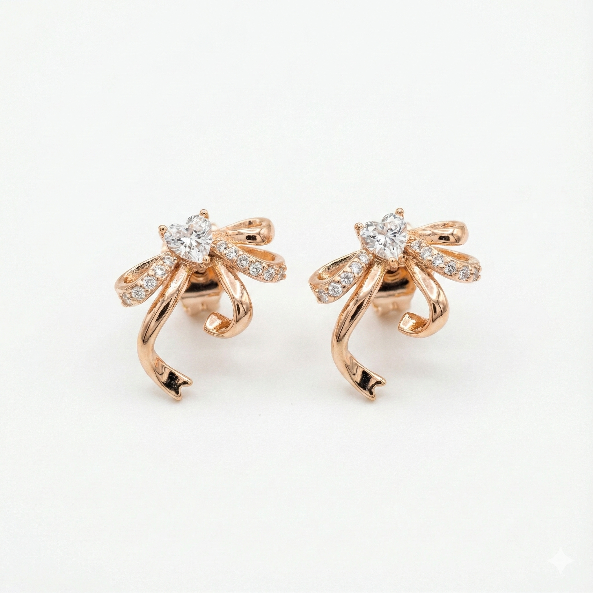 Sweetheart Bow Studs