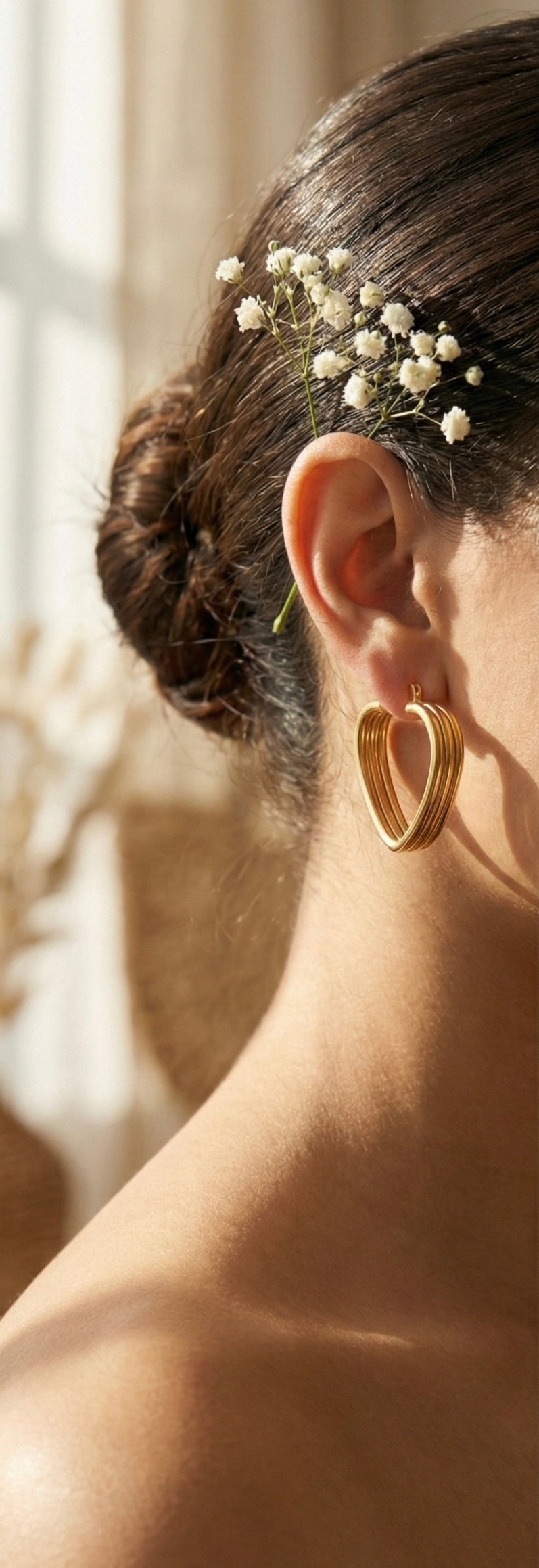 Heart Hoop Earrings