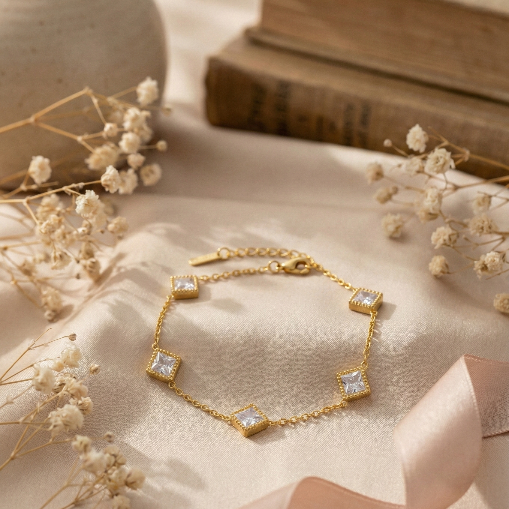 Princess Cut Stones Bracelets