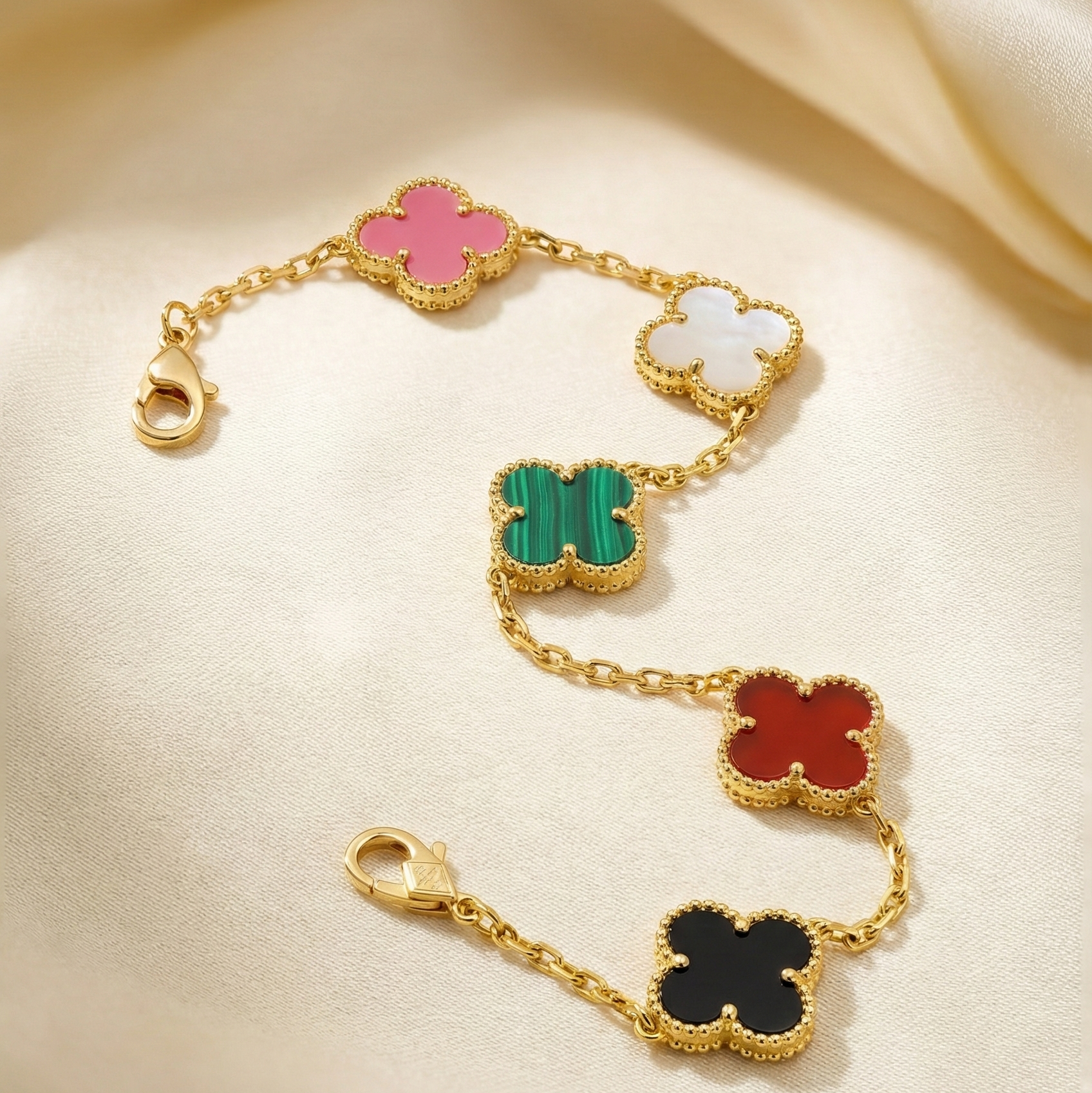 Multicolor Clover Lucky Bracelets
