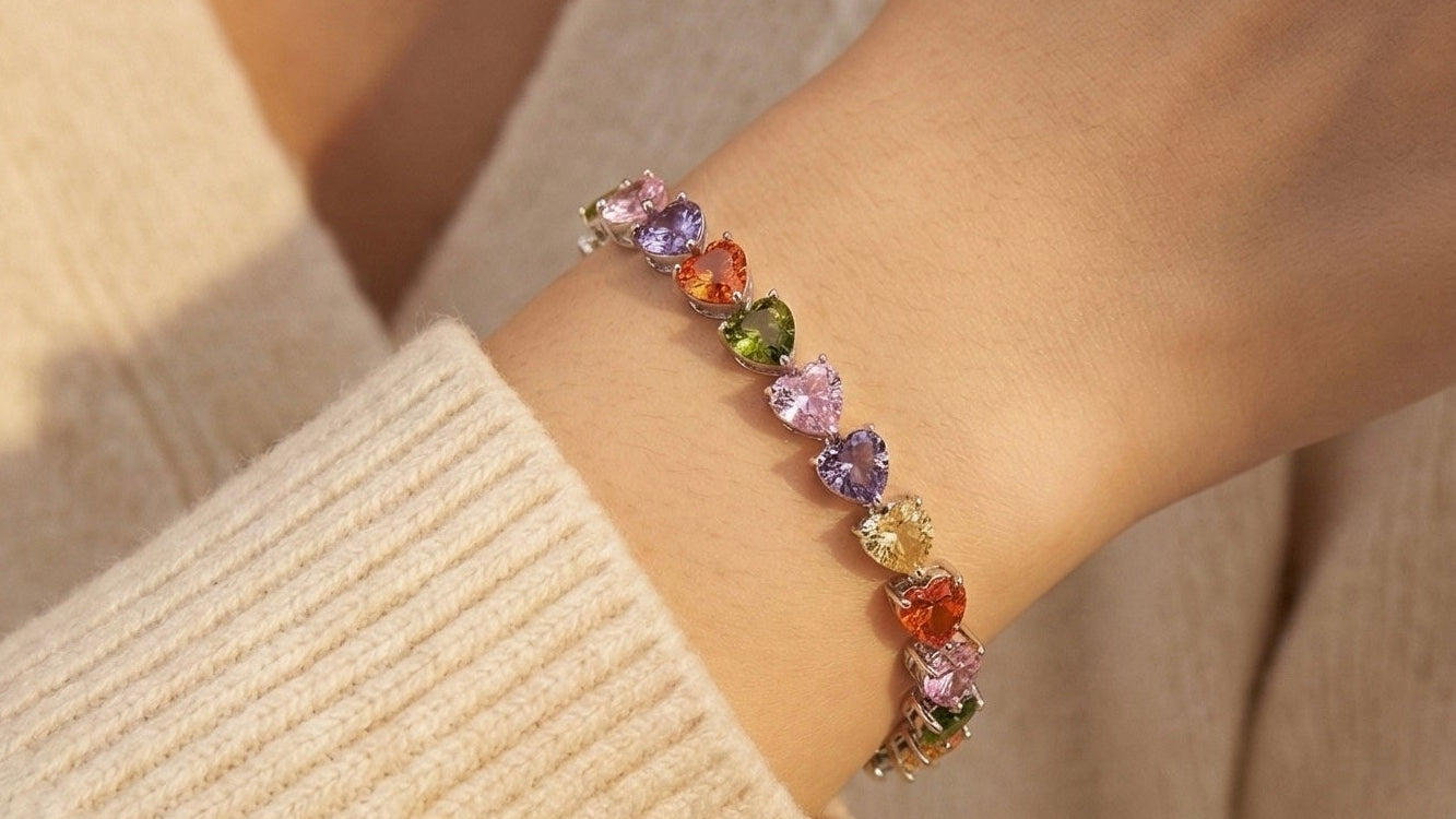 Sweetheart Tennis Bracelet