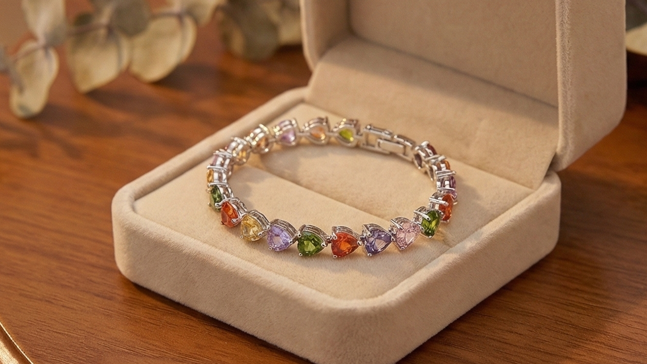 Sweetheart Tennis Bracelet