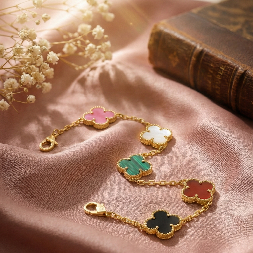 Multicolor Clover Lucky Bracelets