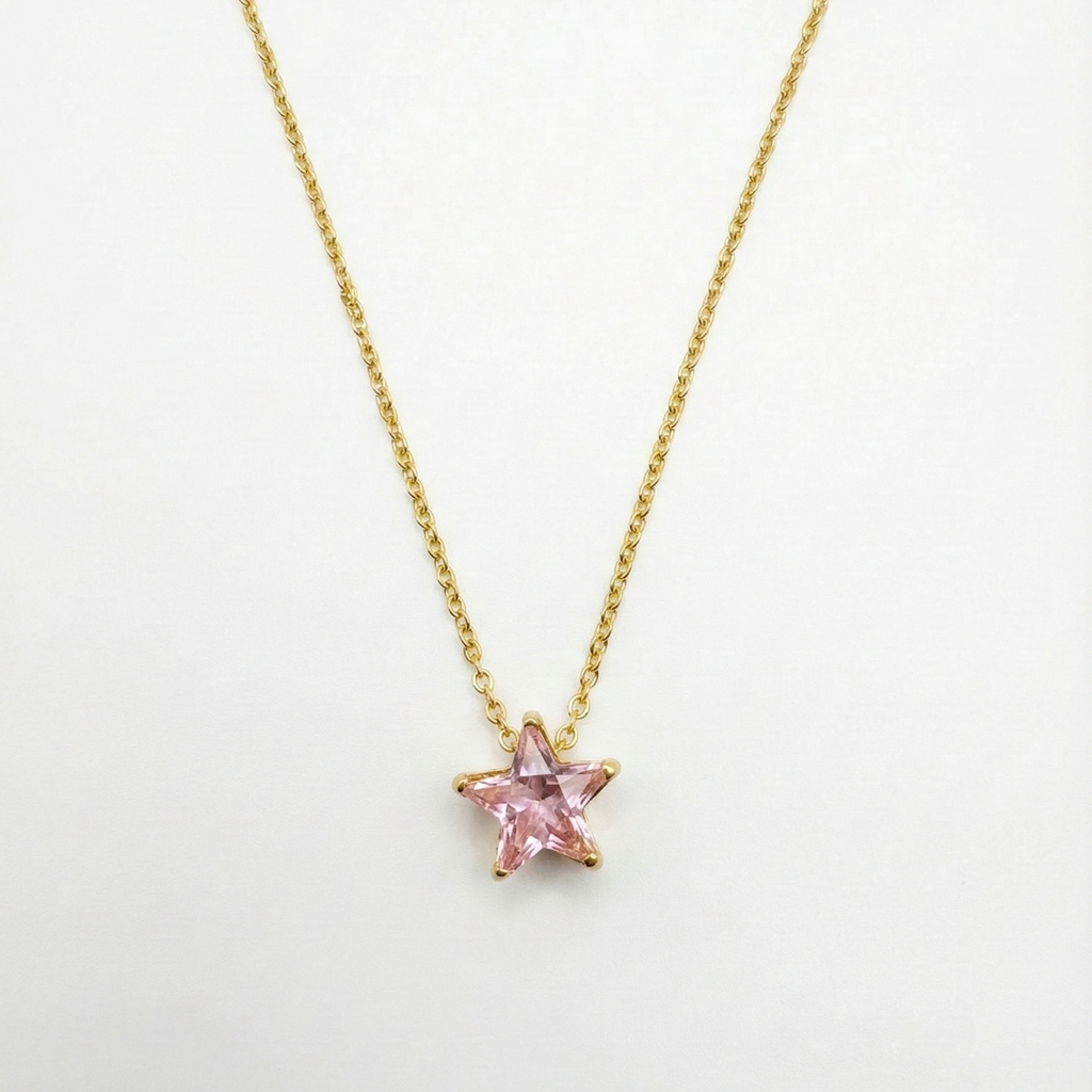 Pink  Starburst Pendant