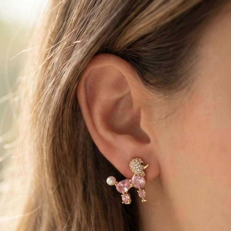 Posh Poodle Earrings