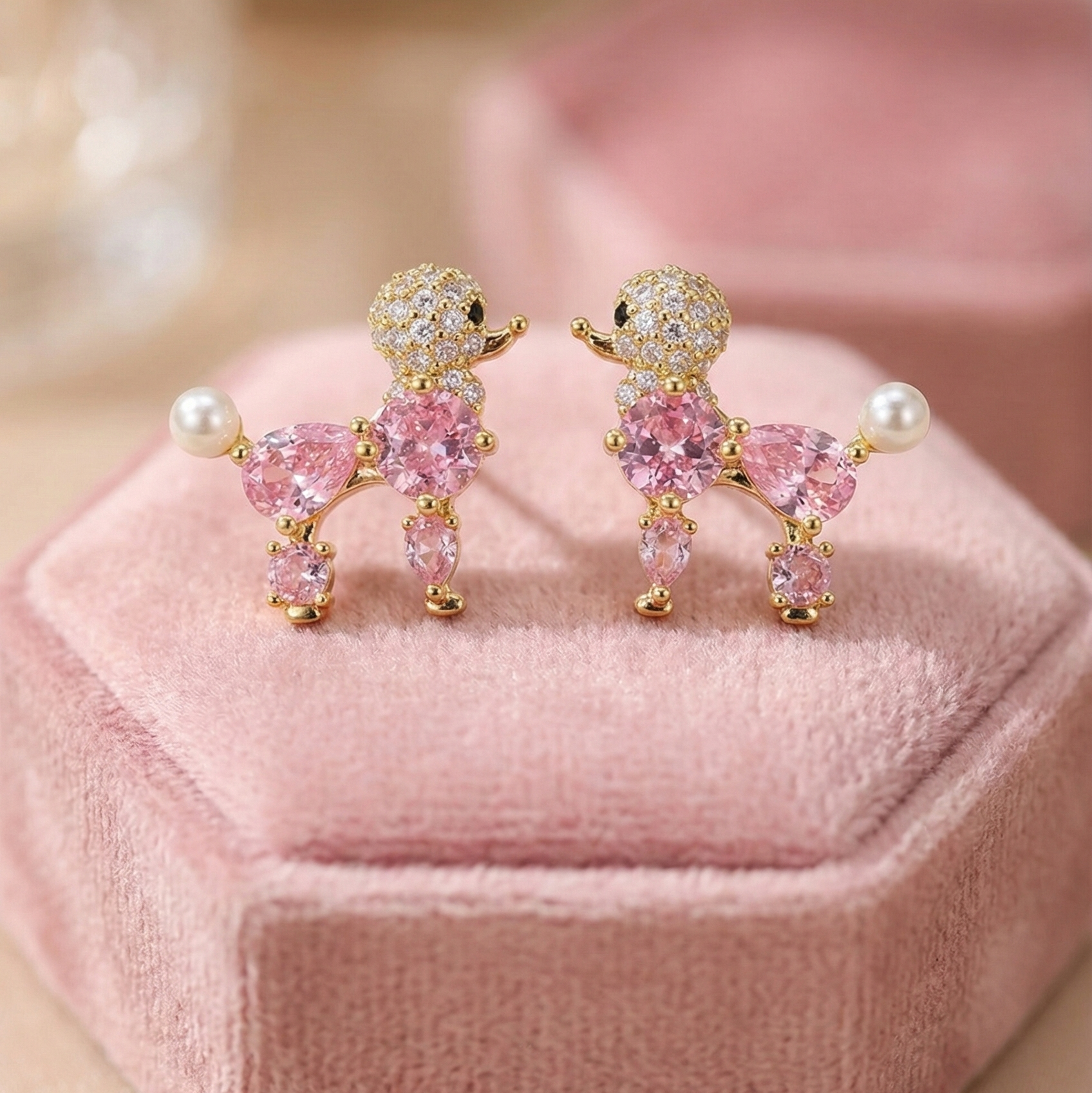 Posh Poodle Earrings