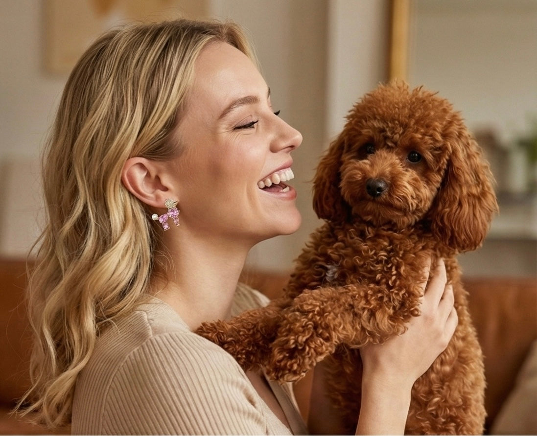 Posh Poodle Earrings