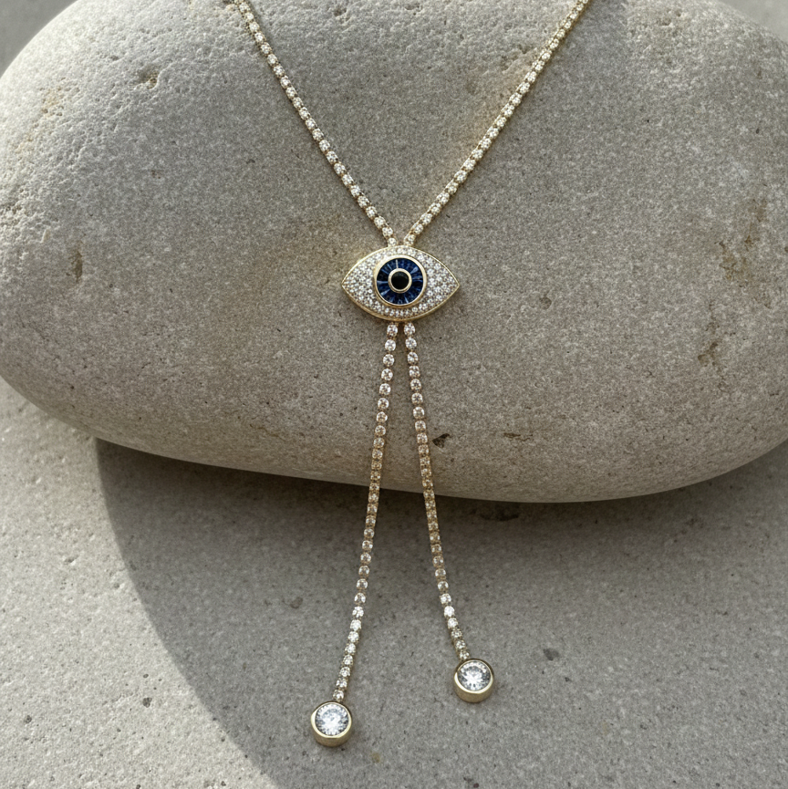 Evil Eye Double Layerd Pendant