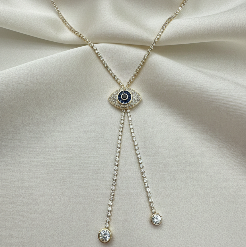 Evil Eye Double Layerd Pendant